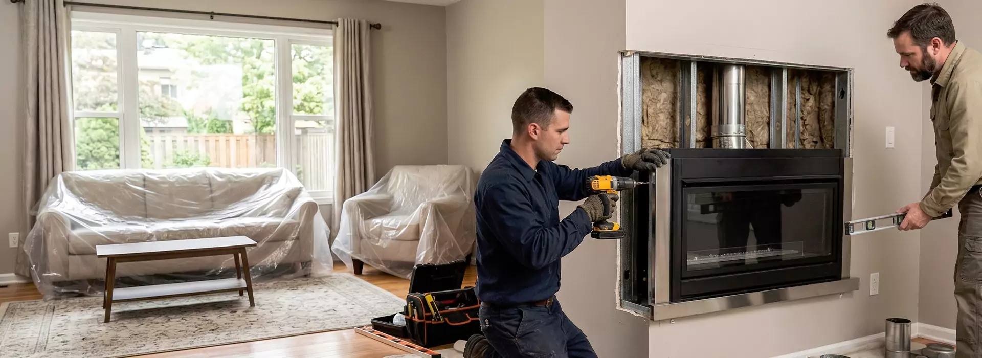 Prefabricated Fireplace Installation in Culver City, CA