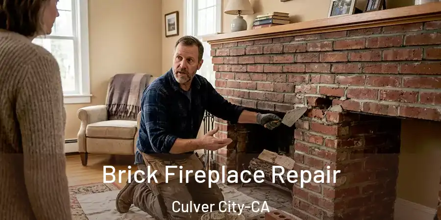  Brick Fireplace Repair Culver City-CA