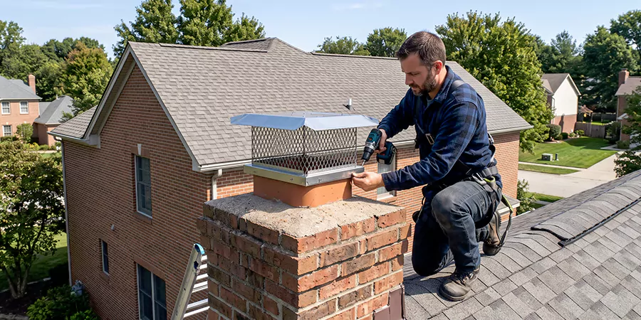 Masonry Chimney Spark Arrestor Installation Culver City