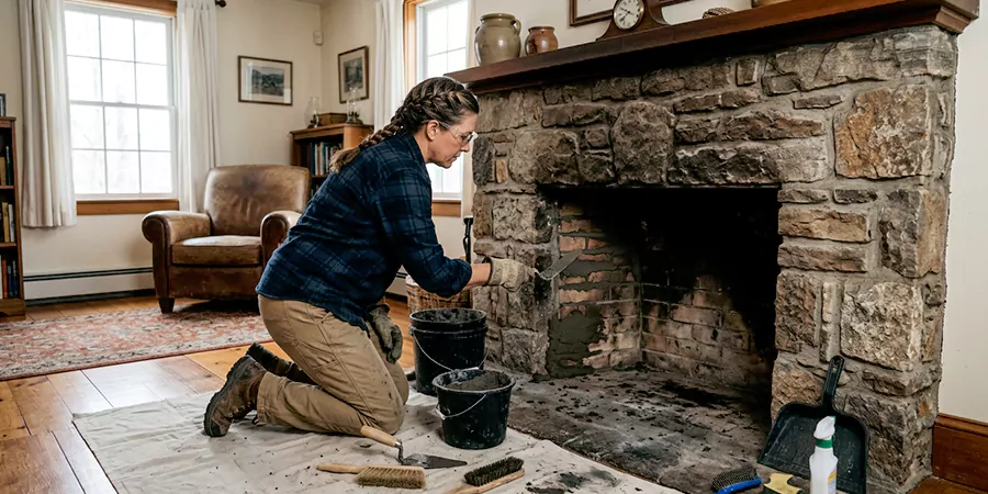 Refurbish Wood Burning Fireplace Culver City