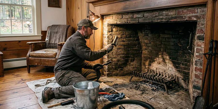 Inglenook and Coal Burning Fireplace Restoration Culver City